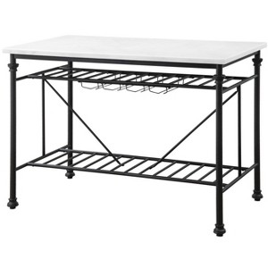 NicBex 1 Drawer Rolling Kitchen Island Cart with 2 Open Shelves,Kitchen Island on Wheels with Storage,Island Table for Kitchen - 1 of 4