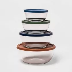 Set of 4 Glass Mixing bowls with Lids - Made By Design™