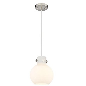 Newton Sphere - 1 Light Pendant In Industrial Style-9.13 Inches Tall and 8 Inches Wide - 1 of 1
