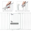 Costway Fireplace Fence Safety Fence Hearth Gate BBQ Metal Fire Gate Pet White - 4 of 4