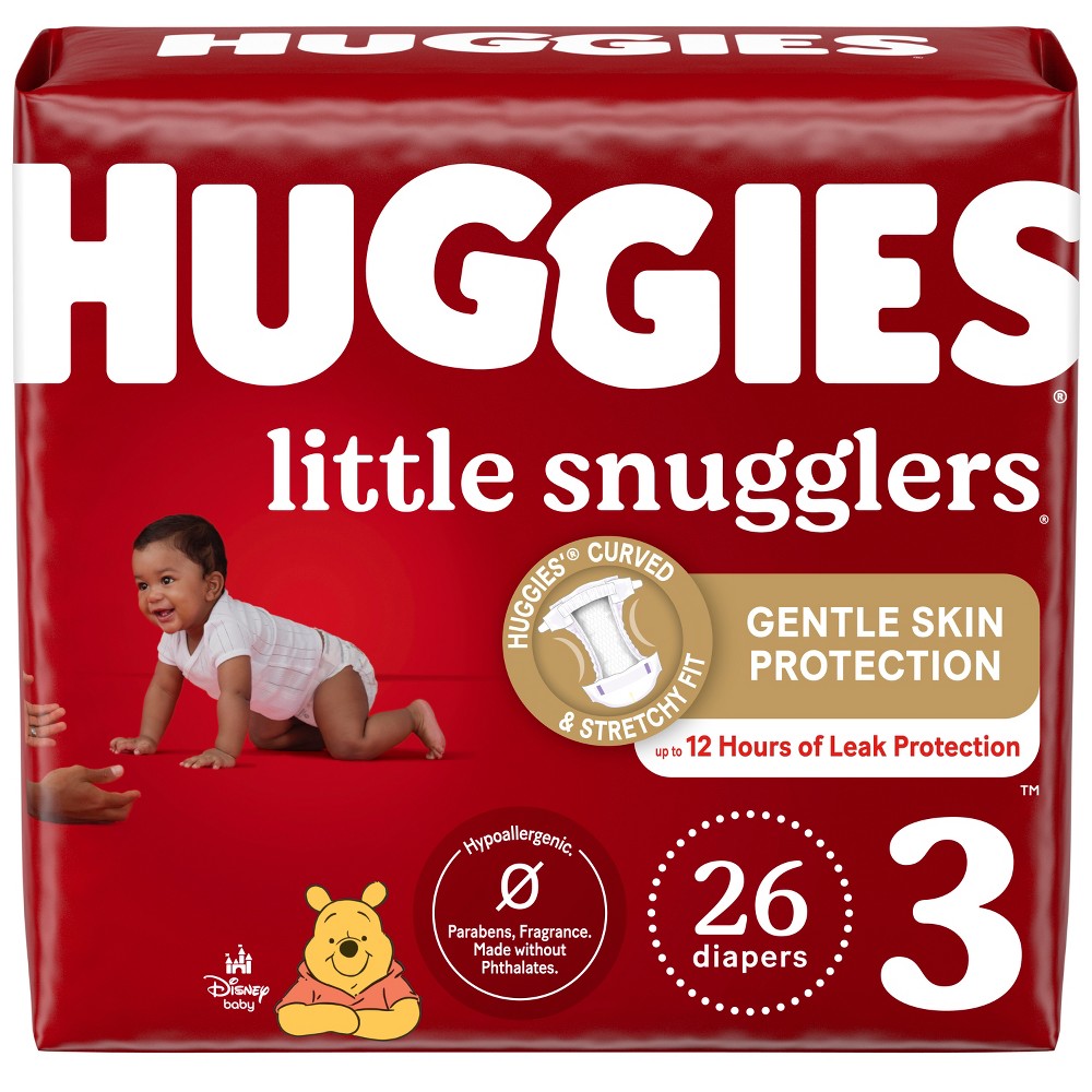 Huggies Little Snugglers Diapers Jumbo Pack 4 - Size 3 (26ct)