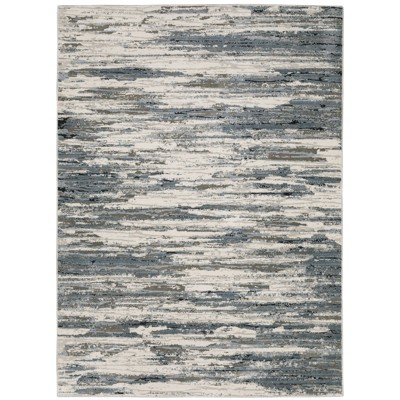 Oriental Weavers Caravan 750W8 Blue/ Grey Indoor Area Rug - 3'3" x 5'