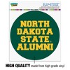 North Dakota State Bison Alumn Automotive Car Window Locker Circle Bumper Sticker - 3 of 4