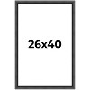 PosterPalooza | Refined Black Picture Frame - UV Acrylic, Foam Board Backing, Hanging Hardware - 2 of 4
