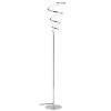 60.5" Metal Scribble Modern Dimmable Floor Lamp: LED, Silver - JONATHAN Y - 2 of 4