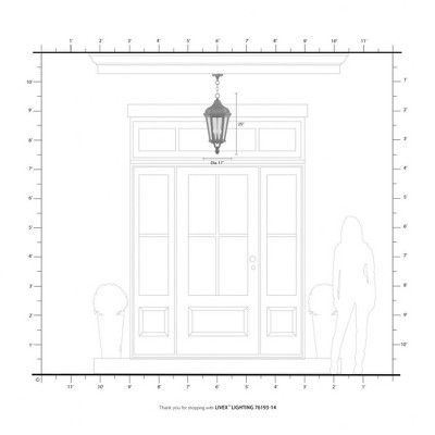 Elegant Morgan Textured Black 3-Light Outdoor Pendant with Clear Glass