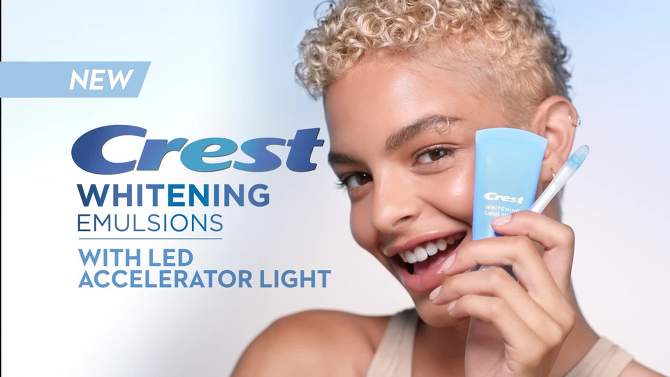 Crest 3DWhite Daily Whitening Serum with LED Light, Leave-on Teeth Whitening Treatment  - 0.63 oz, 2 of 16, play video
