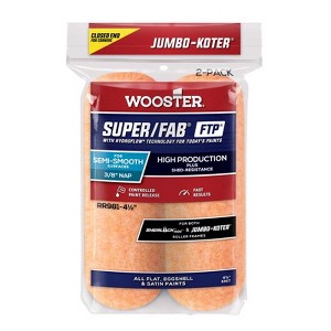 Wooster Super/Fab FTP Knit 4 1/2 in W X 3/8 in Jumbo Paint Roller Cover 2 pk - 1 of 1