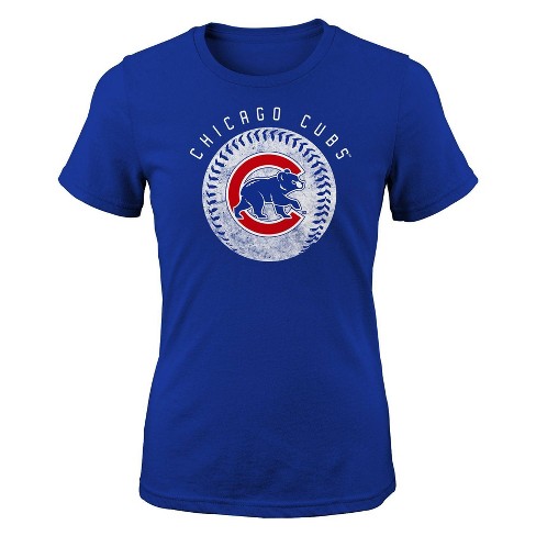 Mlb Chicago Cubs Girls Crew Neck T shirt Target