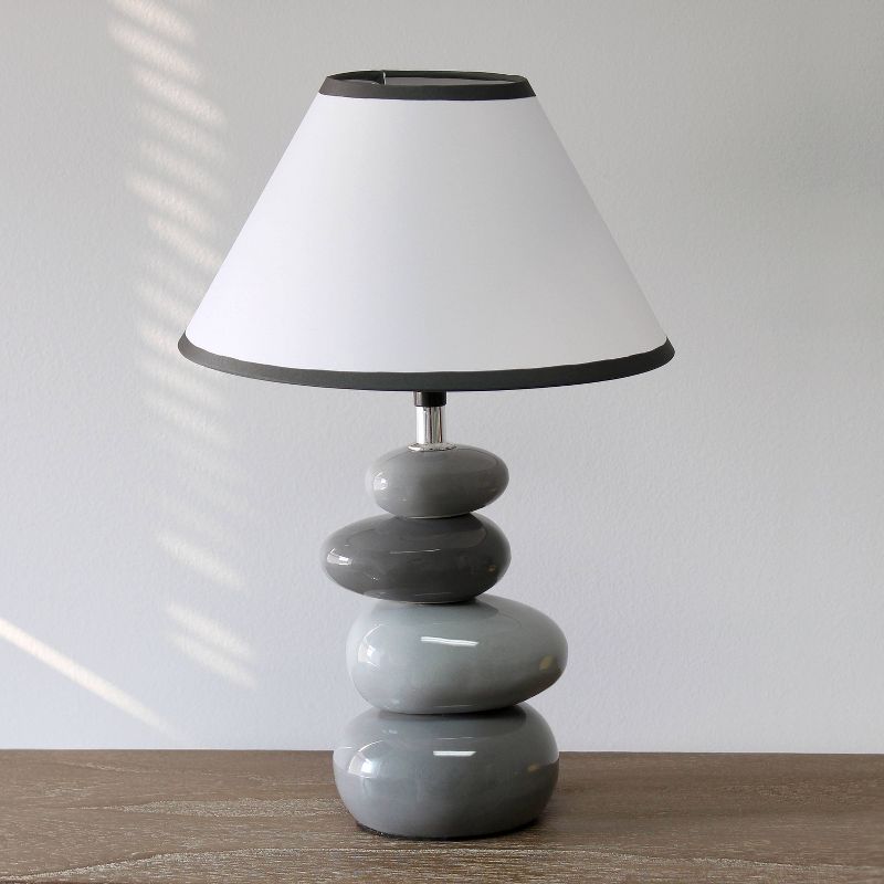Ceramic Stone Table Lamp - Simple Designs, 3 of 9