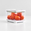 iDesign Small Fridge Produce Bin with Drainage Tray - Set of 2 - Clear - 4 of 4
