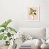 15" x 21" Boho Monstera Plant Framed Wall Art Print Pink - Wynwood Studio: Modern Botanical Poster for Room Decor - 4 of 4