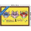 Trends International Disney Lilo and Stitch: Pattern Clash - Cosmic & Cute Framed Wall Poster Prints - 3 of 4