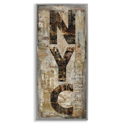 Stupell Industries New York City Montage Collage, 10" x 24"
