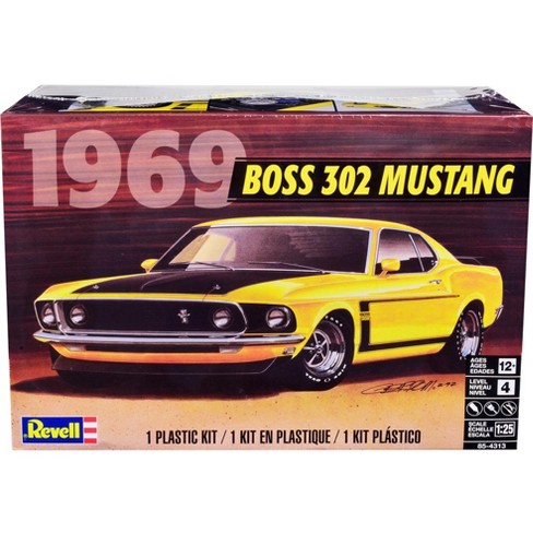 Level 4 Model Kit 1969 Ford Mustang Boss 302 1/25 Scale Model By Revell :  Target