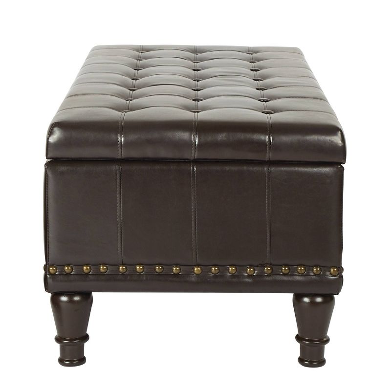 Caldwell Storage Ottoman Bonded Leather - INSPIRED by Bassett, 4 of 8