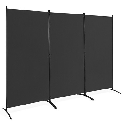 Costway ecran de cheminée pliable à 3 panneaux de 93 x 59 cm, pare