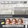 45" Modern Chrome 7-Light LED Vanity Light, Square Acrylic Lampshades Wall Mount Fixture for Bathroom, Mirror Lighting - 2 of 4