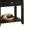 22" Malachi Accent Table Black - Acme Furniture: Lift Top, Storage, Tapered Legs, Shelf - 3 of 4