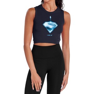 Women's Superman 2025 Look Up Shield Sleeveless Crop Top Tank - 1 of 4