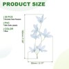 Unique Bargains Artificial Stems Home Wedding Decoration Headdress Wreath Orchid Fake Flower 30 Pcs - 2 of 4