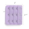 Allegra K Women's 3 Hook 3 Row Stretchy Bra Strap Extenders Hooks Bra Band - 3 of 4