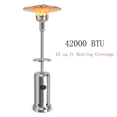 48000 BTU Outdooor Patio Propacne Heeater 87" Tall Umbrella Spaace Heanter With Wheels