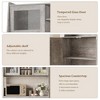 Kitchen Pantry & Storage Cabinet, 67" Tall Sideboard Hutch with Microwave Shelf, Wooden Buffet with Doors, Shelves & Drawers for Dining Room, Office - 4 of 4