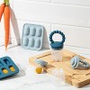 Silicone Baby Fruit Feeders and Baby Bibs Set - First Stage Baby Must-Haves, Gum-Friendly, BPA-Free, Easy to Clean Feeding Accessories for Infants - 4 of 4
