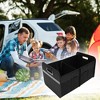 Unique Bargains Universal Car Trunk Organizer Multi Compartments Car Storage Organizer Foldable Black 1 Pc - 3 of 4