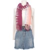 INSPIRE CHIC Women's Contrast Color Imitation Cashmere Ombre Fringe Soft Winter Warm Scarves 1Pc - 2 of 4
