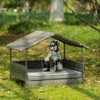 DSVIMOY Dog Bed, Pet Bed, Pet Enclosures, Seasonal Pet Furniture, Dog Bed With Curtain, Dark Gray, 38.5"*27.24"*28.75" - 4 of 4