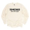 Simply Sage Market Teacher Live Love Learn Garment Dyed Long Sleeve - S - Ivory - 2 of 4