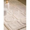 Almaty Ivory Bath Mat 24"X36" - 2 of 3