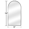 PexFix Aluminum alloy side arched full length mirrorr-With Stand - 2 of 2