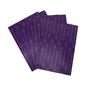 Unique Bargains Gift Wrap Paper Glossy Coated Paper 27.56 x 19.69inches 5 Pcs - 1 of 4