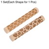 Unique Bargains Wood Clay Grain Texture Carved Fine Baking DIY Rolling Pins 2 Pcs - 3 of 4
