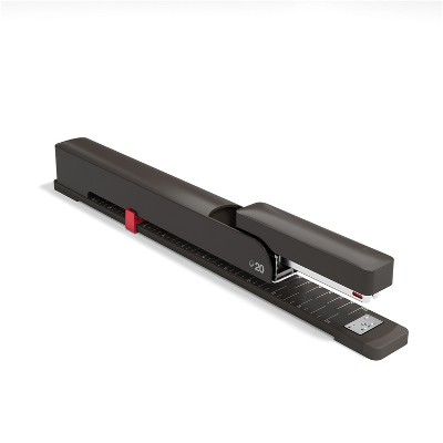 HITOUCH BUSINESS SERVICES Long Reach Stapler 20-Sheet Capacity Black TR58085