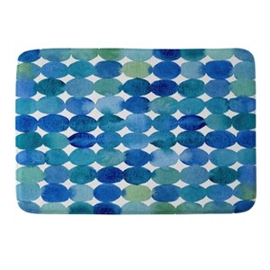 Angela Minca Memory Foam Bath Rug Blue - Deny Designs: Antimicrobial, Non-Slip, Machine Washable - 1 of 3