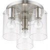 Livex Lighting Munich 3 - Light Flush Mount in  Brushed Nickel - 2 of 4
