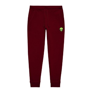 Dalix Alien Embroidered Jogger Pant Soft Fleece Relaxed Fit Lounge Mens - 1 of 3