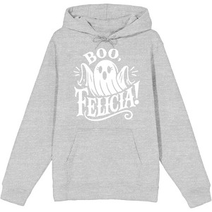 Boo Ghost Felicia Adult Long Sleeve Hoodie - 1 of 2