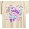 Women's - Instant Message - Kawaii Racoon Gamer Short Sleeve Graphic T-Shirt - 2 of 4