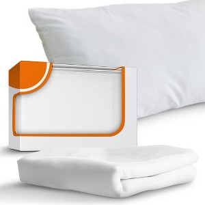 Cheer Collection 20" x 54" Ultra Soft Cotton Replacement Pillowcase - 1 of 4