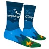 Cool Socks Hit The Trails Fun Print Novelty Crew Socks for Men & Women - 2 of 4
