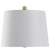 StyleCraft Painted Gold Table Lamp Gold : Modern Adjustable Head, 3-Way Switch, Linen Shade - 3 of 4