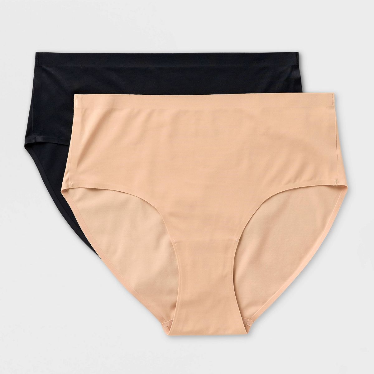 Women's 2pk Luxury Collection Brushed Micro No Show Brief Underwear - Auden™