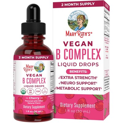 Maryruth's B Complex Drops, Cherry, Org, 1 Oz : Target