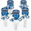Big Dot of Happiness Hanukkah Menorah - Chanukah Holiday Party Centerpiece Sticks - Table Toppers - Set of 15 - 2 of 4