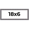 PosterPalooza | Panoramic Textured Grey Picture Frame - UV Acrylic, Foam Board Backing, Hanging Hardware - 2 of 4